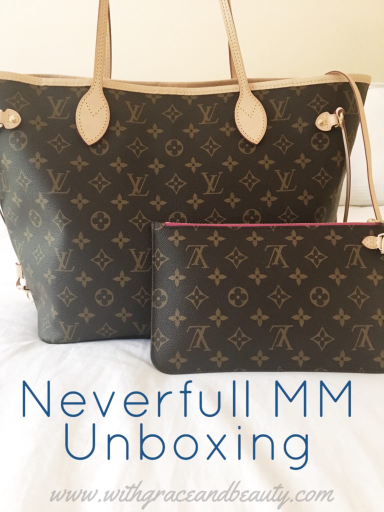 Unboxing: Louis Vuitton: Neverfull MM Monogram: Beige 
